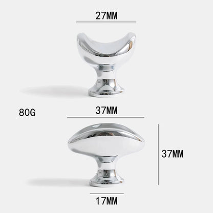 Bedroom Furniture Bright Silver Solid Brass Closet Wardrobe Door Handles Shoe Cabinet Drawer Silver Kitchen Small Pulls Knobs