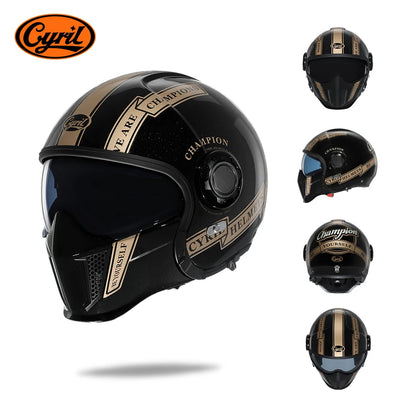 Helmets For Motorcycles Safety DOT ECE Certified 3/4 Open Face Helmets Motorcycle Modular Full Men Women Motorcycle Helmet Cyril