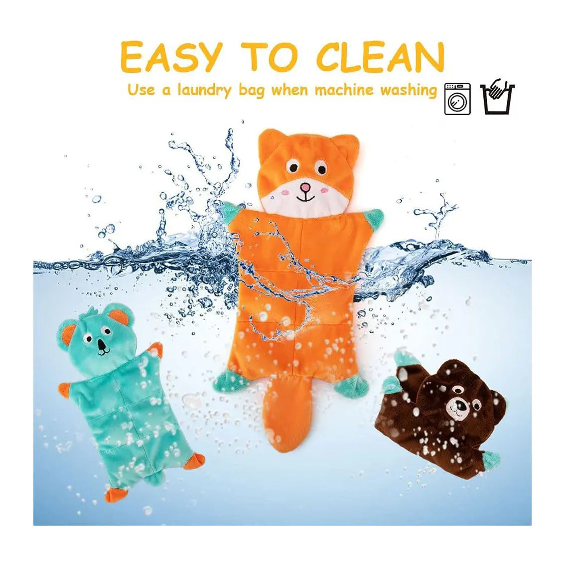 Dog Vocal Toys Cute Non-stuffed Soft Plush Toy Puppy Educational Teething Chew Toys Pet Supplies for Small Medium Dogs