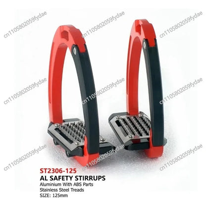 Safety Stirrups 125mm Saddle Accessories Aluminum Alloy Material Equestrian Equipment Complete Set