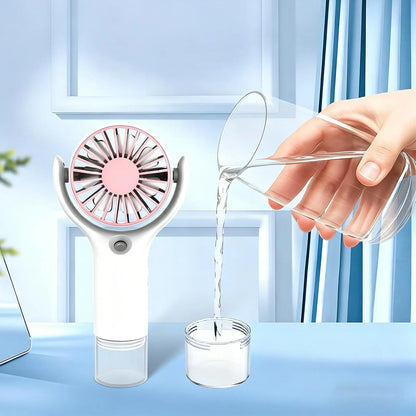 Portable Water Mist Fan Mini Handheld Fan USB Charging Spray Fans Portable Personal Hand Held Small Cooling Fan for Outdoor