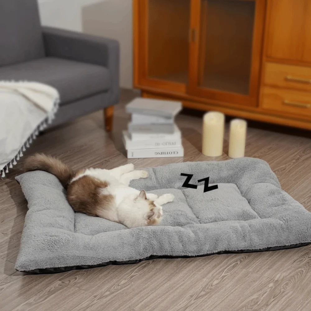 Pet Floor Pad Warm Dog Bed Mat Surrounding Style Super Soft Pet Pad Non-slip Comfortable Thickened Pet Mat Pet Rest