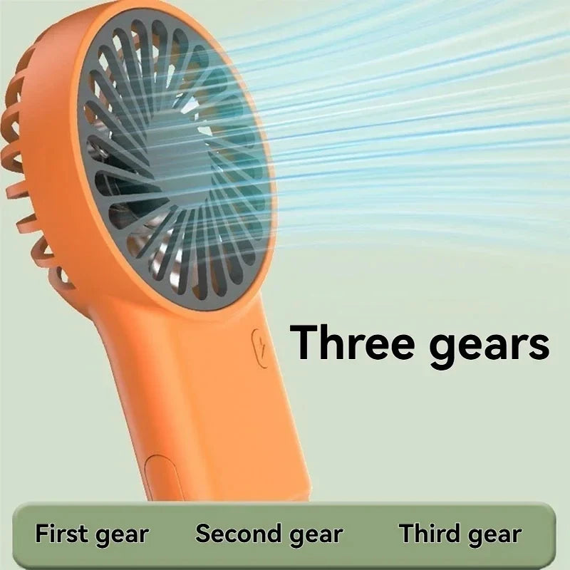 Portable Foldable Mini Fan USB Handheld Desktop Cooling Fan 3-Speed Quiet Personal Fan for Outdoor Travel Camping Dorm Room use
