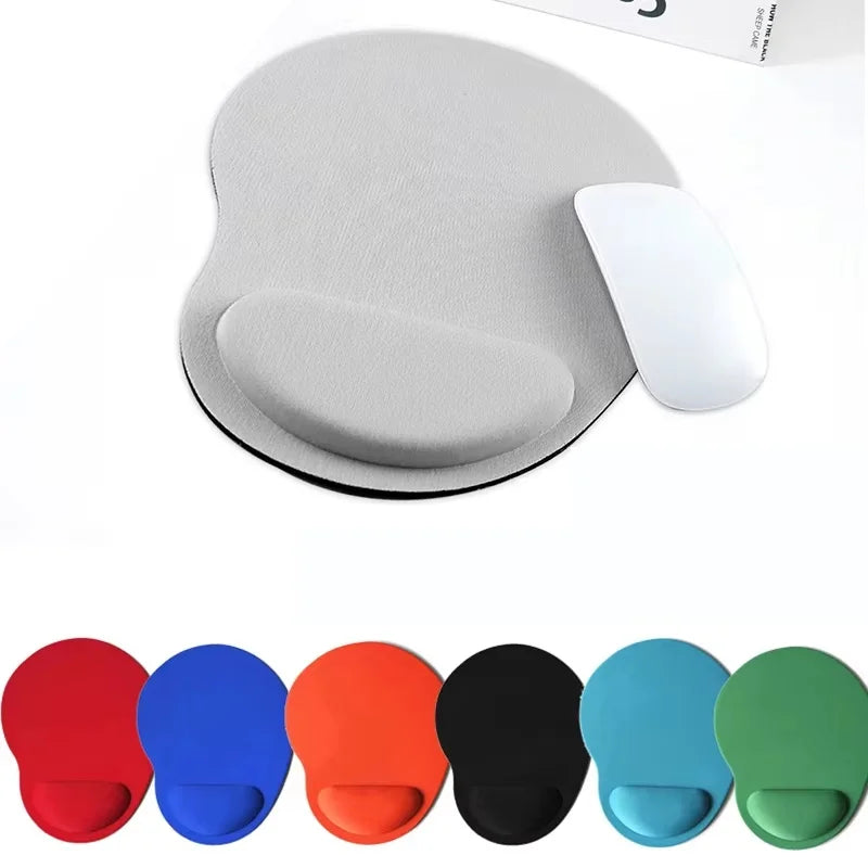 Mouse Pad With Wrist Support Comfortable Mousepad With Smooth Wrist Rest Surface Non-Slip PU Mouse Pad For Office Home Laptop PC