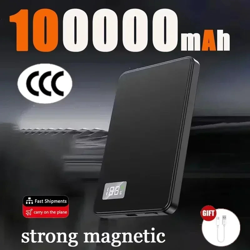 Lenovo 500000mAh PD22.5W Magnetic Power Bank 2027NEW Fast Charging Wireless External Battery For Magsafe For Xiaomi iPhone