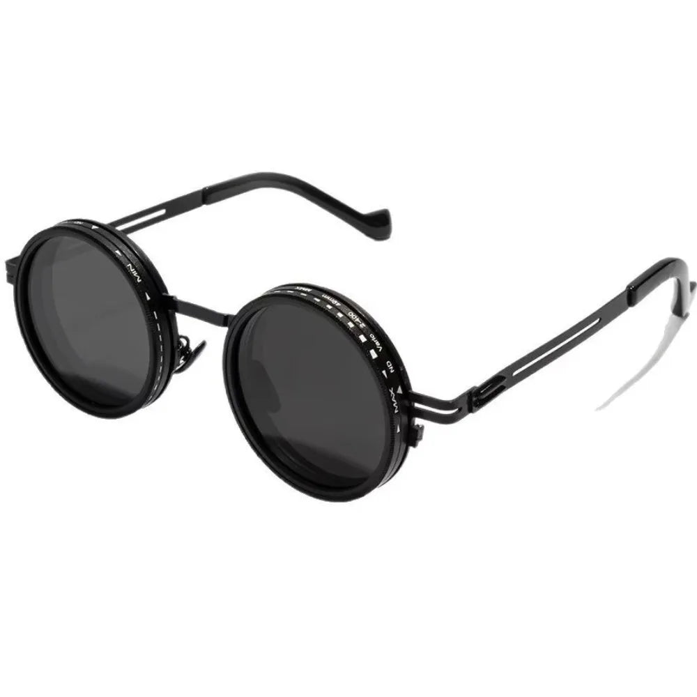 ND2-400 Adjustable Dimming Glasses ND Filter UV400 Polarized Sunglasses With Glasse Case 9 Level Fishing Sunglasses Outdoor