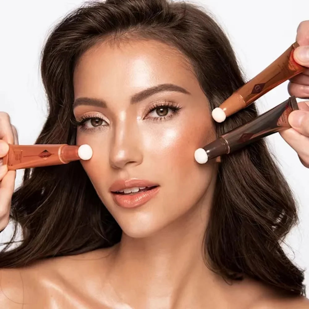 Charlotte Tilbury Blusher Highlight Spotlight Brightening Natural Nude Makeup Cosmetics Air Cushion Pen Blush Stick Cosplay Gift