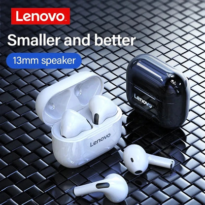 New Lenovo LP40 Earphones TWS Wireless Bluetooth Earbuds Bass Touch Control Stereo Noise Reduction Long Standby Original