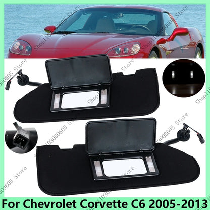 Car Accessories For Chevrolet Corvette C6 2005-2013 23142243 23142245 Car Sunvisor Accessories Sun Visor With line
