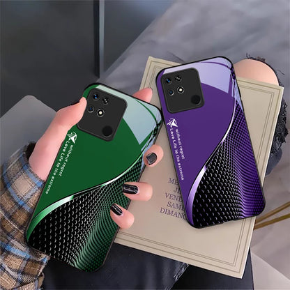 Gradient flowing light For Xiaomi Mi 9 SE 12 12T 13 13T 14 Pro 11 A3 2 6X Pocophone F1 10T Lite 5G Mix 2S Black glass phone case