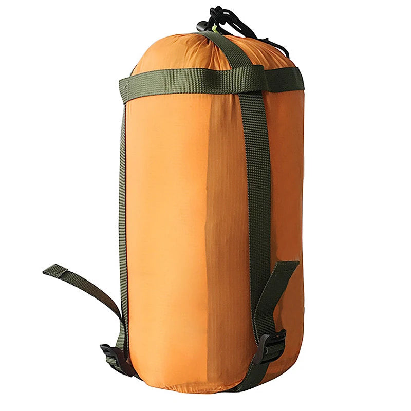 Waterproof Compression Sack Sleeping Bag Stuff Sack Ultralight Outdoor Camping Bag Storage Bags Pack 38*18cm Drawstring Design