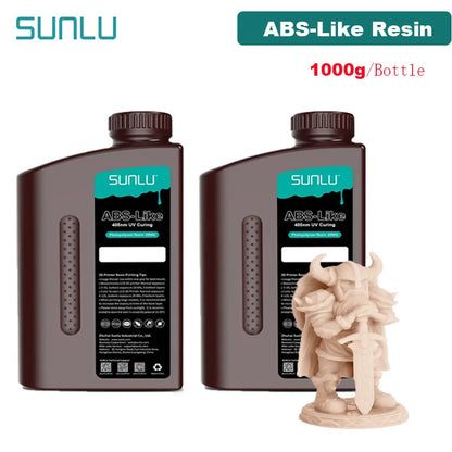 SUNLU UV ABS Like Resin 405nm 2KG 1KG/ Bottle Low Odor And Low Shrinkage For LCD 3D Printer Printing Material 3D Printing