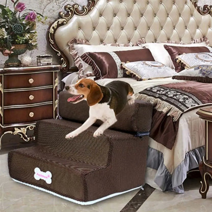 Multicolor Durable Puppy Climbing Dog Ramp Stairs Anti-slip Pet Ramp Ladder Dogs Bed Stairs Dog House Pet Supplies