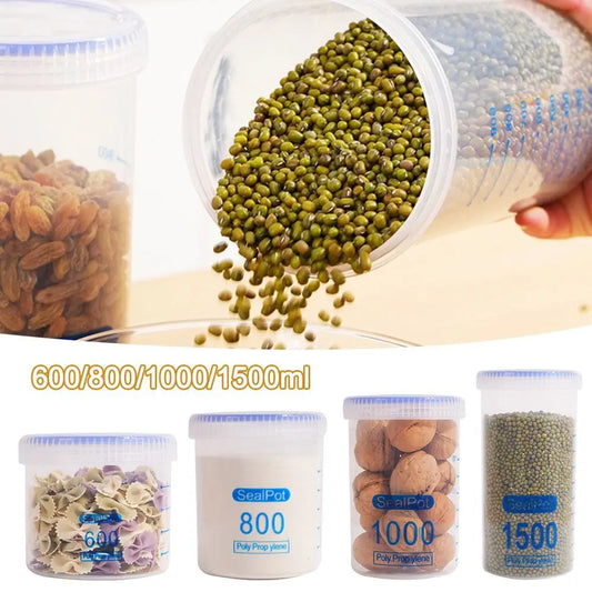 600/800/1000/1500ML with Lid Storage Box Moisture-proof Large Capacity Storage Bottle Storage Containers Miscellaneous Grain