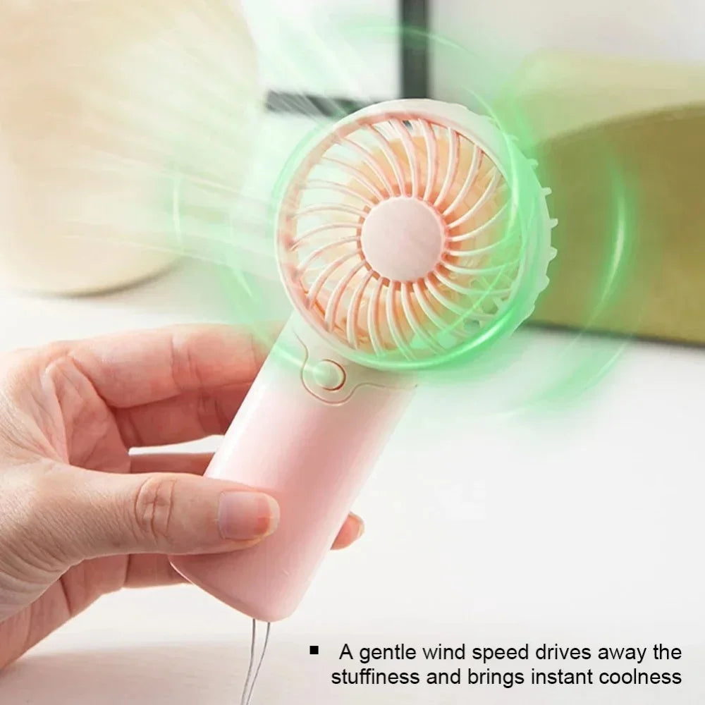 Portable Fan, Creative Compact Pocket Handheld Fan, Lightweight Mini Fan (AAA Batteries Not Included)
