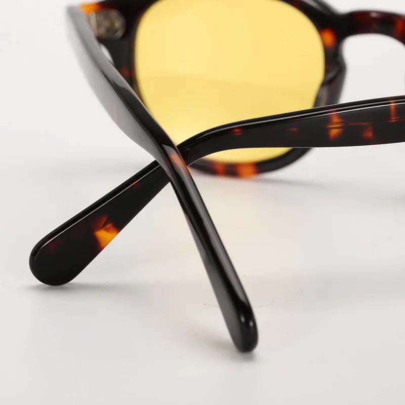 Lemtosh Sunglasses Man Johnny Depp Polarized Sun Glasses Woman Luxury Brand Vintage Acetate Frame Driver's Shade