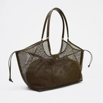 NEW PU Leather Wing Tote Bag Roomy Cluth Bag Large Capacity Buckle Woman Luxury Designer Travel Shoulder Bags Shopper Handbag