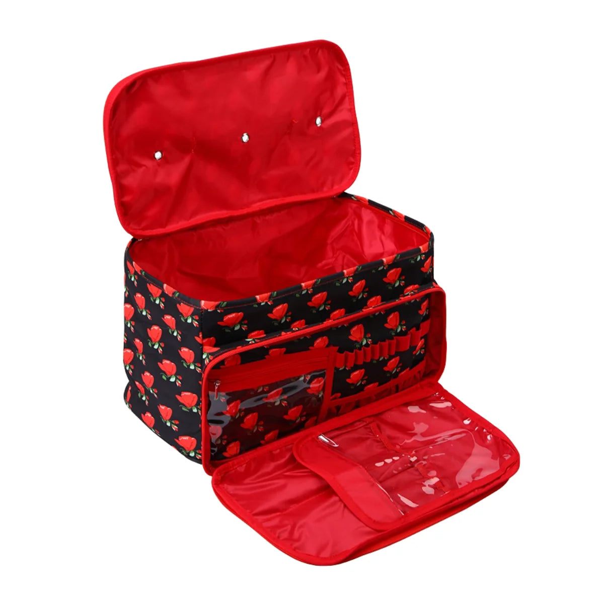 QZLKNIT Hot Sale Yarn Storage Bag with Dandel Waterproof Sewing Accessories Storage Bags Square Knitting Tote Bag Christmas Gift