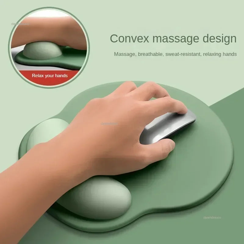 Gradient Mouse Pad Wrist Guard with Wrist Rest Mouse Pad Wrist Support Computer Silicone Mouse Pad