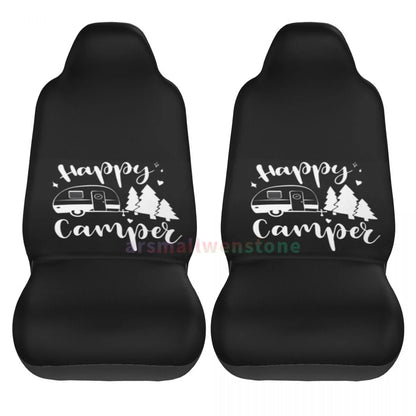Camper Car Seat Cover 2PCS Front Car Seat Cover Seat Anti Fouling Protective Cover Cute Car Accessories