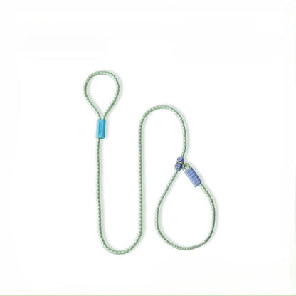 Pet Dog Training Round Rope Light Weight Nylon P Chain Collar Adjustable for Small Medium Dogs Walking Leash Pet Supplies