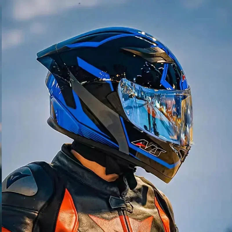 Motorcycle Helmet Full Face Double Lens Racing Off-road Helmet Cascos Para Motos Capacetes De Moto DOT Certification Casco Moto