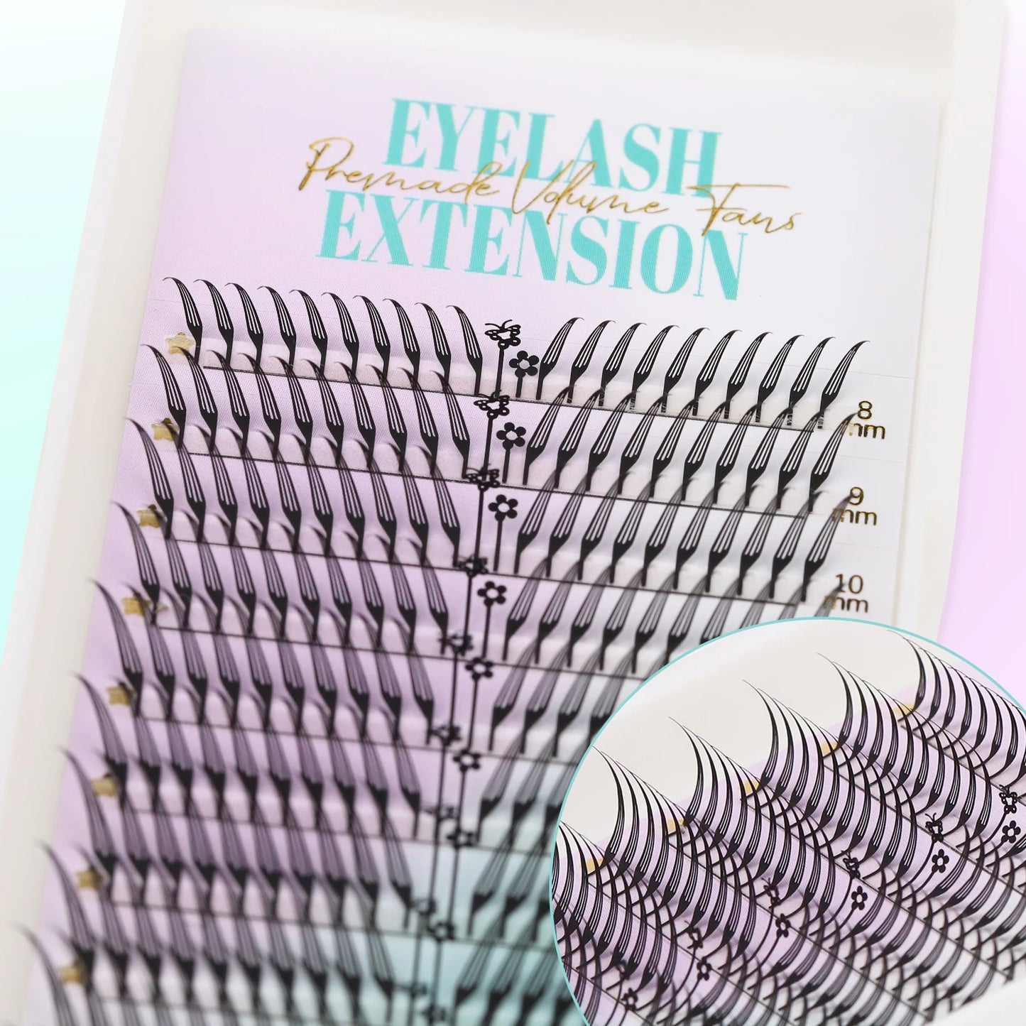 Comic Spire Eyelash Extension Natural Lightweight Cashmere Manga False Eyelash Premade Fans Feather Anime Lashes for Makeup Tool