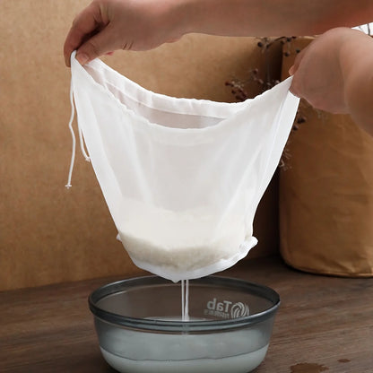 Reusable Fine Mesh Filter Bags, Coffee, Tea, Juice, Wine, Brewing Filters, Cheese Like Non-woven Fabric Filters