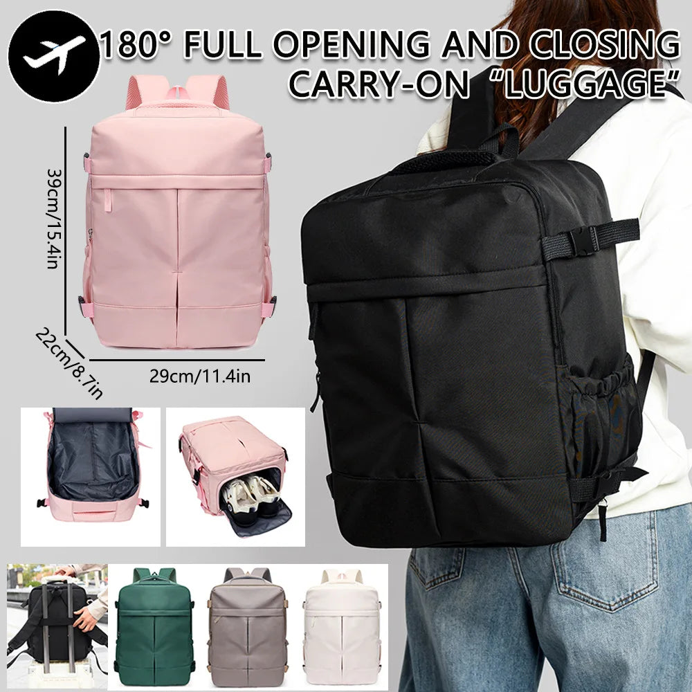 Europe and the United States leisure backpack travel large-capacity travel backpack independent shoe bin computer bag