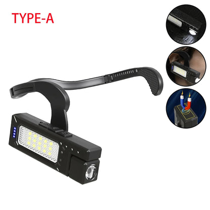 2025 New Ear-Hanging Headlamp, 1000 Lumens Motion Sensor LED Head Light, 3 Modes Light for Hands Free Camping Running Repair