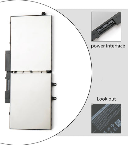 BVBH 3HWPP Laptop Battery for Dell 5401/5410/5411 Latitude 5501 Precision 3541/3551 1VY7F/N2NLL with Installation Tool
