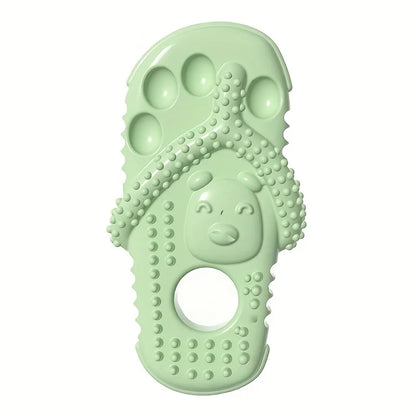 Dog Bite Slippers Toys Pets Biting Cats Dogs Protruding Points Grinding Cleaning Teeth TPR Voice Toys Food Clip Pet Toy Supplies