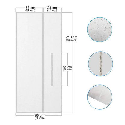 Screen Door Seal for Portable Air Conditioner Sliding Door Vent for Office