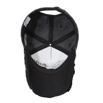 Four Seasons New Baseball Cap Retro Distressed Casual Outdoor Sports Hat Spring And Autumn Sunhat Letter Embroidery Cap Men