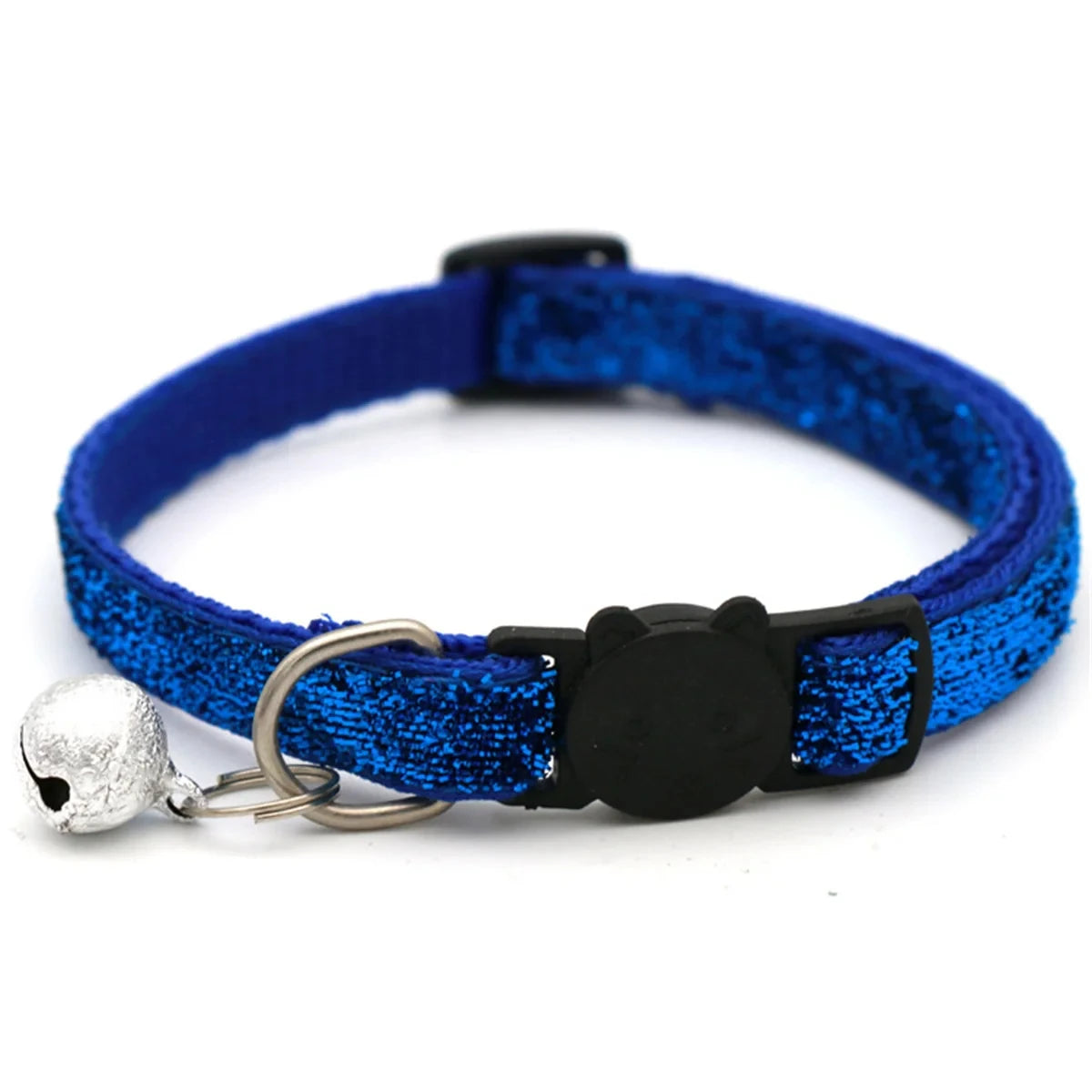 Cat Collar Adjustable with Bell Breakaway Adjustable Kitten Cat Sequin Collar Neck Strap Cat Pet Supplies Puppy Accessories