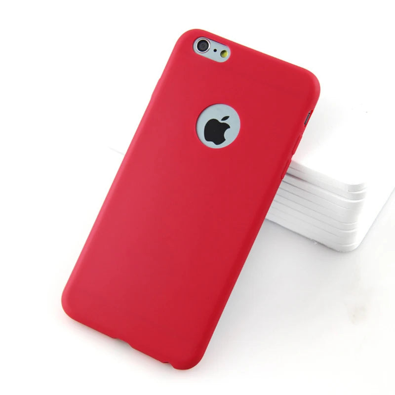 Silicon Case for iPhone 6S 6 s 8 7 6Plus 7Plus 8Plus SE 2020 2022 Cover For iphone X XS MAX XR Gel Cell Phone Cases Casing Coque