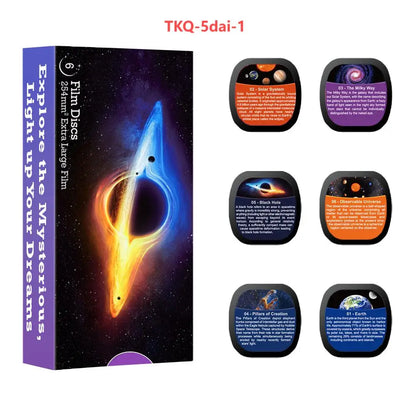 Star Projector Night Light Disc Planetarium Projector Disc 4K HD Galaxy Projector Light Disc - 6 Pack (Projector Not Included)