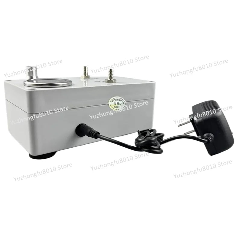 Electric Vacuum Pump with Pressure Gauge - Lab Use for Liquid Extraction, Gas Sampling, Defoaming, Negative/Positive Pressure