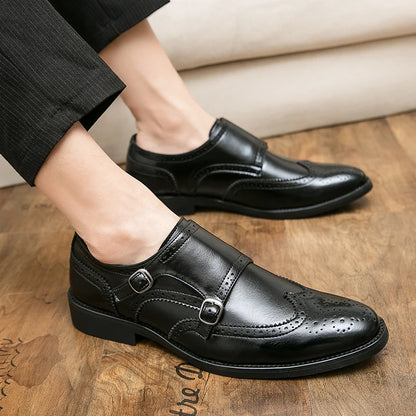 Formal Leather Shoes For Men Classic Casual Business Shoes Men High Quality Men's Dress Shoes Wedding Offcie Social Brogues Shoe