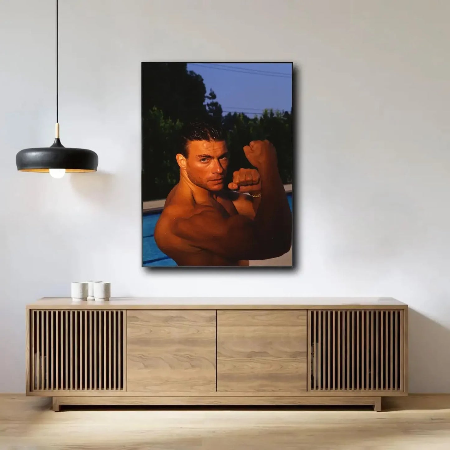 Van Damme Poster Canvas Painting Wall Art for Picture Coffee House Bar Living Room Bedroom Restaurant Home Wall Decor