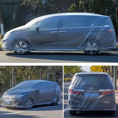 1 Transparent Car Cover - Waterproof, Dustproof, Rainproof for All Vehicles