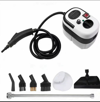 Compact Handheld Steam Cleaner: Pressurized High-Temperature Steam Machine withBrush Attachments for Kitchen and Car Detailing