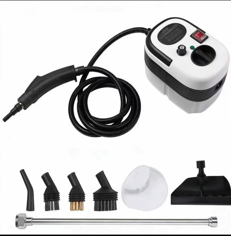 Compact Handheld Steam Cleaner: Pressurized High-Temperature Steam Machine withBrush Attachments for Kitchen and Car Detailing
