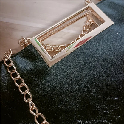 Fashion Office Lady Elegant Chain Shoulder Bag Pu Leather Handbags Women Y2k Stylish Crossbody Bags ladies Clutches