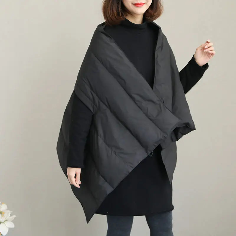 2024 Winter Huayu Irregular Hooded Down Jacket Women's Korean Women's Large Coat  waistcoat women  vest