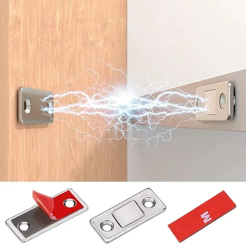 Magnetic Cabinet Catches Ultra Thin Door Strong Magnets Stopper Invisible Adhesive Drawer Magnet Lock for Kitchen Closet Closer