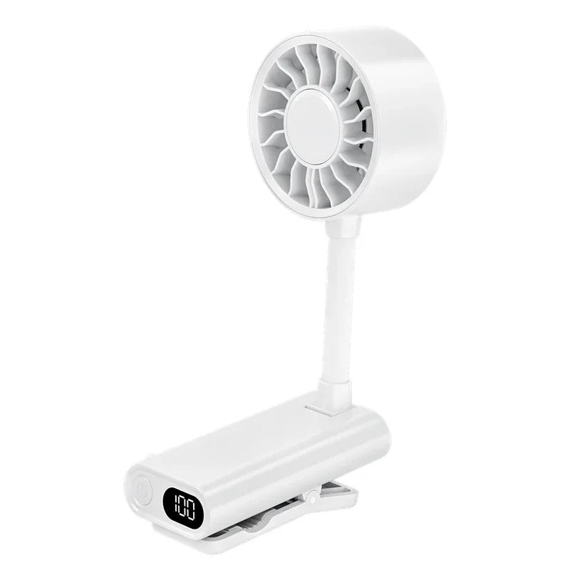 Lenovo Desktop Clip Fan with Long Battery Life Outdoor Hose Clip Mini USB-Charging Fan for Multiple Scenarios