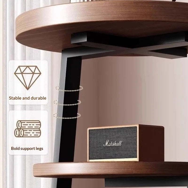 Coffee Table Vintage Multi Tier Small Round Side Table Bedside Nightstand Creative Designer Living Room Coffee Table Bedroom