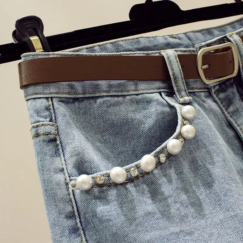 Woman Denim Skirt Korean Style Jeans Skirts For Women Zipper High Waist A Line Modest Fashion Stylish Offer Promotion Hot New In