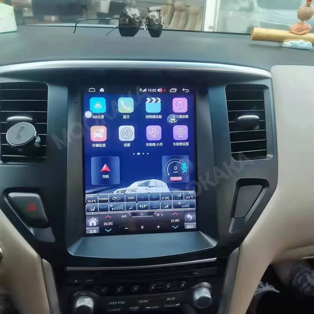 10.4" Android 15 GPS Navigation For Nissan Pathfinder 2016-2020 8+256GB Car Radio Carplay Stereo Multimedia Player DSP Headunit